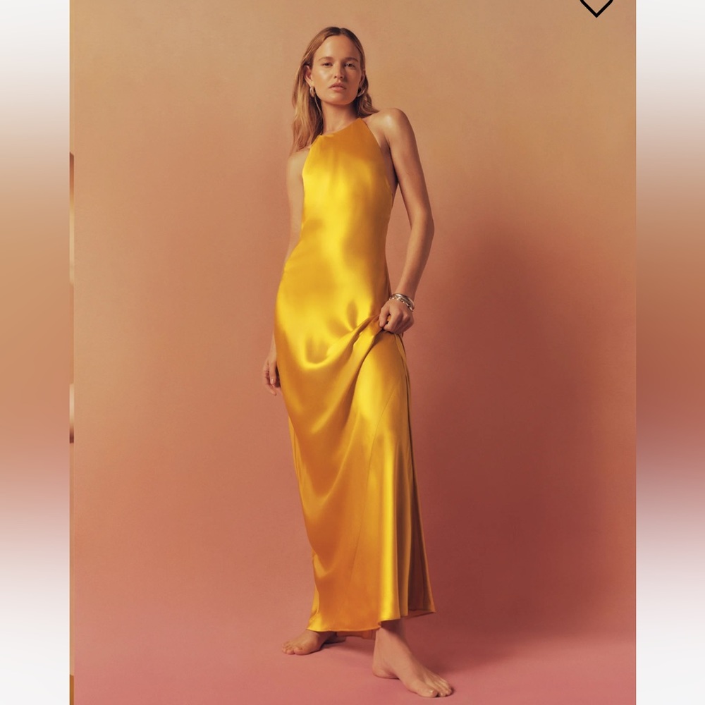 Reformation Jeany Silk Dress